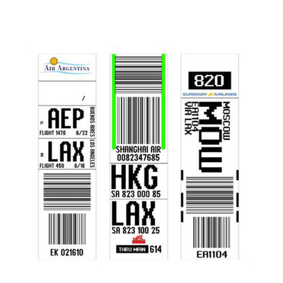 Autoadesivo dell'etichetta dei bagagli di linea aerea