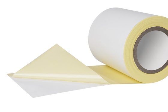 utilizzo a bassa temperatura Carta di velo rivestita con materiale adesivo per trasferimento termico con rivestimento in vetrino giallo AF2533H