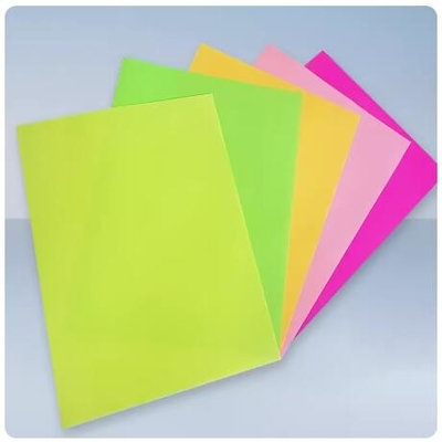 Carta gialla fluorescente adesiva Carta gialla fluorescente WGA333 stampa a getto d'inchiostro Carta fluorescente