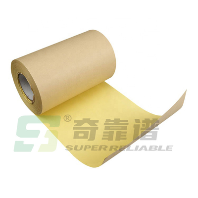 HM0533 Carta kraft marrone chiaro Carta adesiva Etichette adesive in foglio con carta kraft rivestita in PE