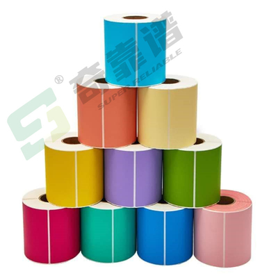 Weifang Made Adesivo Stampato Etichetta Termica Diretta Colore Adesivo Termico Top Coated Adesivo Termico