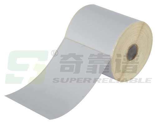 100 mm*150 mm adesivo volantino adesivo etichetta termica in bianco etichetta in rotolo con rivestimento in vetro