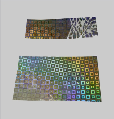 Materiale di etichetta distruttiva per film olografico Carta adesiva fragile
