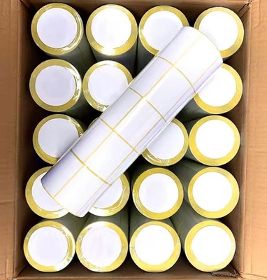 Etichetta termica adesiva etichetta termica in bianco adesivo adesivo ad etichetta a barre con rivestimento in vetro