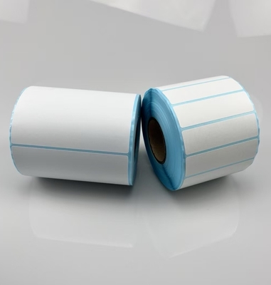 Adesivo termico diretto DT Adesivo per la stampa di codici a barre con rivestimento in vetrino blu