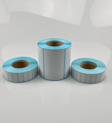 Adesivo termico diretto DT Adesivo per la stampa di codici a barre con rivestimento in vetrino blu