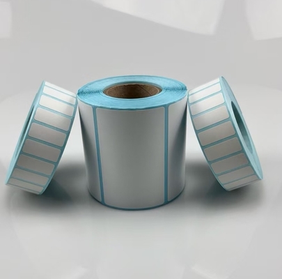 Adesivo termico diretto DT Adesivo per la stampa di codici a barre con rivestimento in vetrino blu