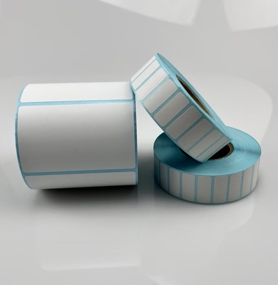 Adesivo termico diretto DT Adesivo per la stampa di codici a barre con rivestimento in vetrino blu