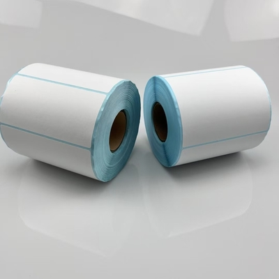 Adesivo termico diretto DT Adesivo per la stampa di codici a barre con rivestimento in vetrino blu