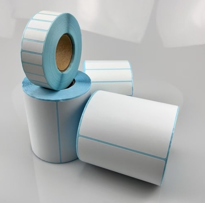 Adesivo termico diretto DT Adesivo per la stampa di codici a barre con rivestimento in vetrino blu