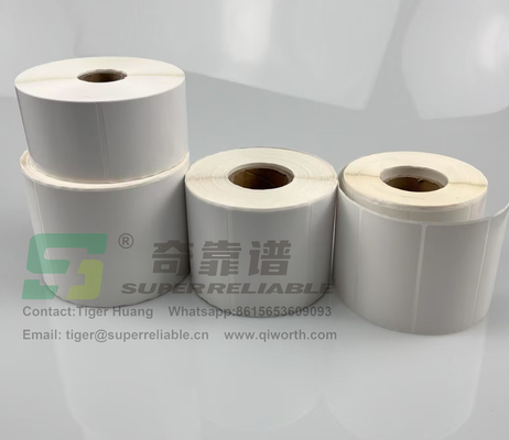 Semi-Glossy Paper Adhesive Barcode Sticker Art Paper Adhesive Sticker stampato da Nastro