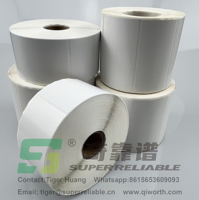 Semi-Glossy Paper Adhesive Barcode Sticker Art Paper Adhesive Sticker stampato da Nastro
