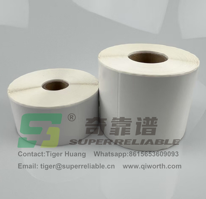 Semi-Glossy Paper Adhesive Barcode Sticker Art Paper Adhesive Sticker stampato da Nastro