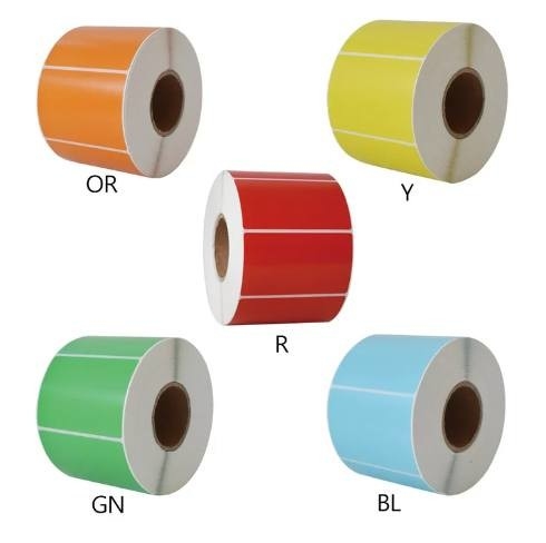 Arancione Giallo Rosso Blu Verde Colore Adesivo Termico Etichetta Termica Adesivo Barcode