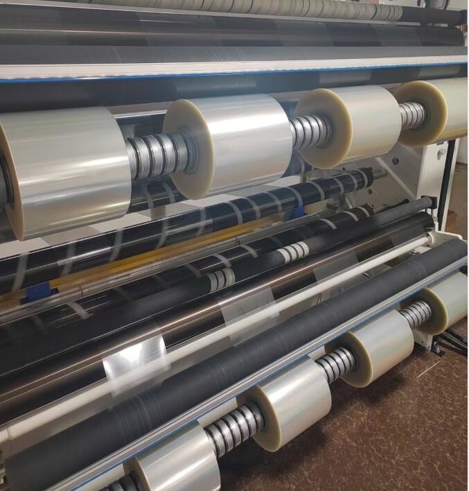 Materiale di etichetta trasparente 50um trasparente BOPP PP colla acrilica trasparente PET liner WG4514