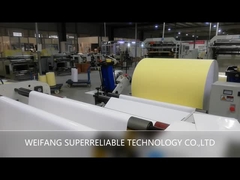 La colata di carta dello strato dell'autoadesivo ha ricoperto Art Paper di carta kraft gialla del silicone di colore HM0111