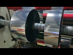 WG4615 Mentalized Bright Silver PP Film Adhesive Label Material con PET Liner trasparente